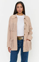 Load image into Gallery viewer, Show Me Your Mumu Santa Barbara Jacket - Tan Knit Fringe