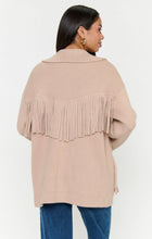 Load image into Gallery viewer, Show Me Your Mumu Santa Barbara Jacket - Tan Knit Fringe