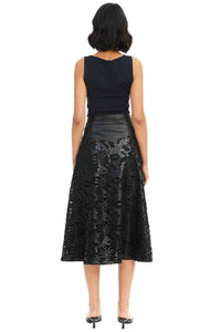 ALLISON Mila Midi Skirt - Black