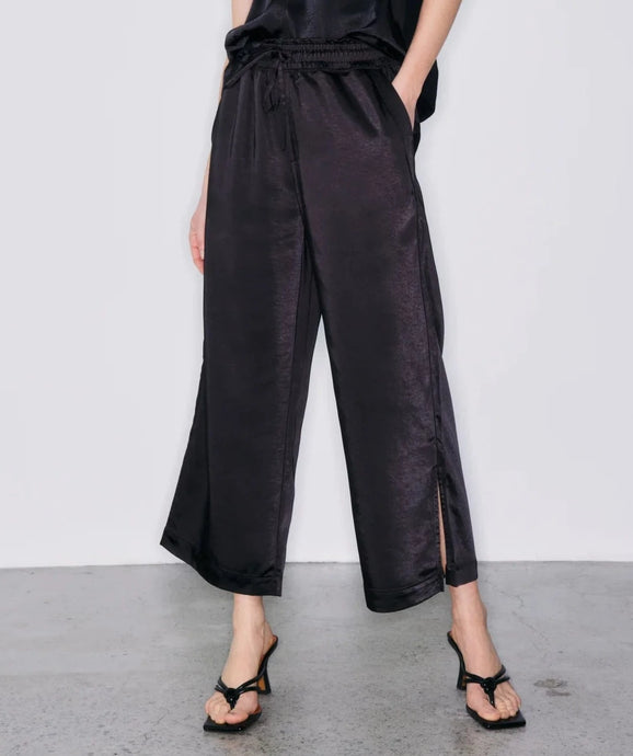 Melissa Nepton Miles Satin Pant - Black