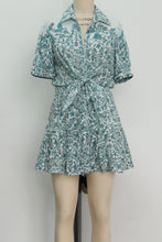 Load image into Gallery viewer, Poupette St. Barth Mini Dress Iris - Green Tiare