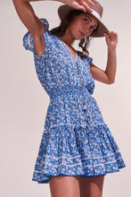 Load image into Gallery viewer, Poupette St. Barth Mini Dress Anais - Blue Paquerette