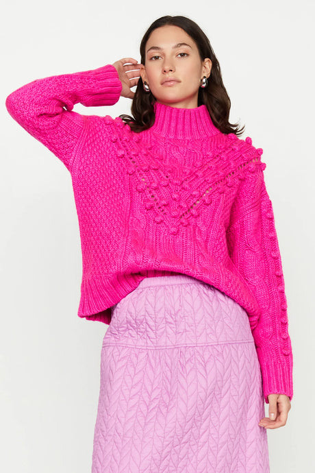 Marie Oliver Eris Sweater - Electric Pink