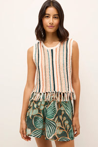 Marie Oliver Collins Tank - Primavera Stripe