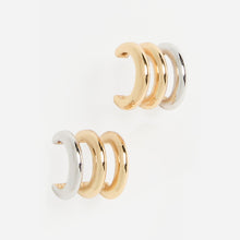 Load image into Gallery viewer, Shashi Mariko Hoop Earring - Gold/Silver