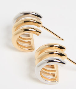 Shashi Mariko Hoop Earring - Gold/Silver