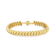 Load image into Gallery viewer, LUV AJ The Ridged Marbella Bracelet - Gold or Silver
