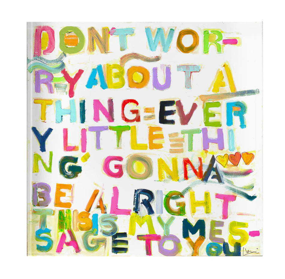 Kerri Rosenthal My Message to You Block of Love Multi Luck Lafayette