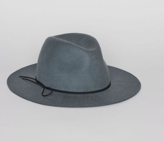 Hat Attack Classic Amelia - Slate/Black Sueded Ties