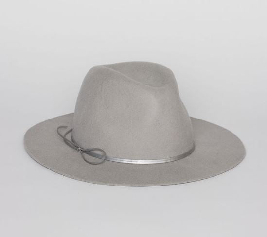 Hat Attack Metallic Amelia - Light Grey/Silver Sueded Ties