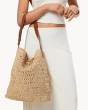 Load image into Gallery viewer, Billini Naomi Shoulder Bag - Natural Raffia Tan