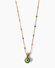 Load image into Gallery viewer, Chan Luu Izmir Evil Eye Necklace - Green