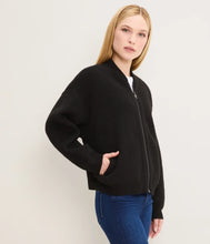 Load image into Gallery viewer, Michael Stars Landon Bomber Jacket - Black