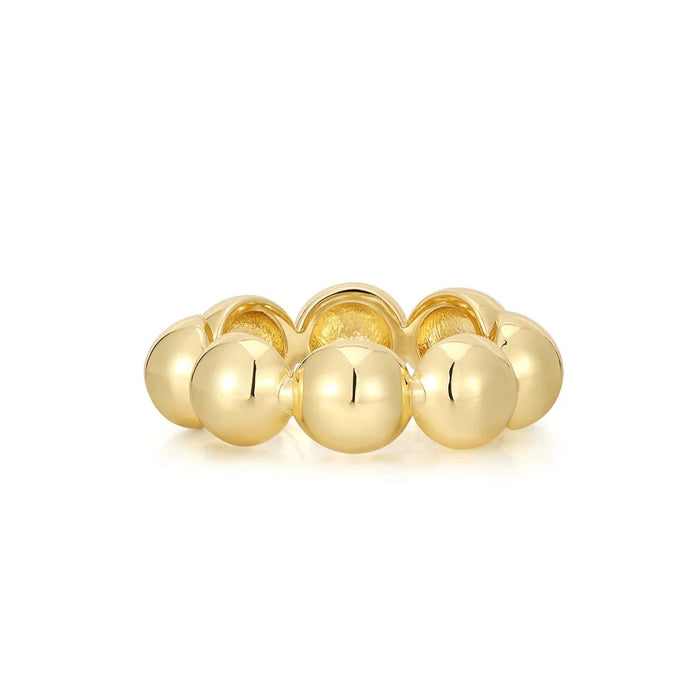 LUV AJ Oversized Ball Chain Ring - Gold or Silver