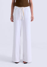 Load image into Gallery viewer, Pistola Jadyn w/Drawcord Low Slung Palazzo Jean - Optic White