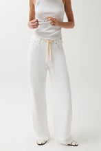 Load image into Gallery viewer, Pistola Jadyn w/Drawcord Low Slung Palazzo Jean - Optic White