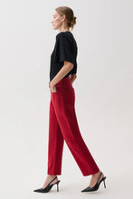 Load image into Gallery viewer, Pistola Lexi Mid Rise Bowed Straight Jean - Savvy Red