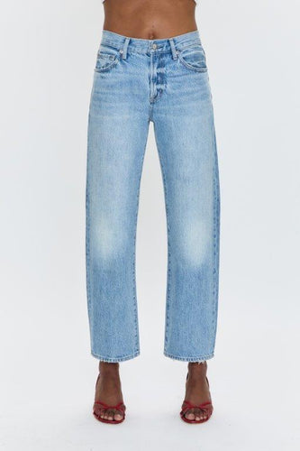 Pistola Lexi Mid Rise Bowed Straight Jean - Athens