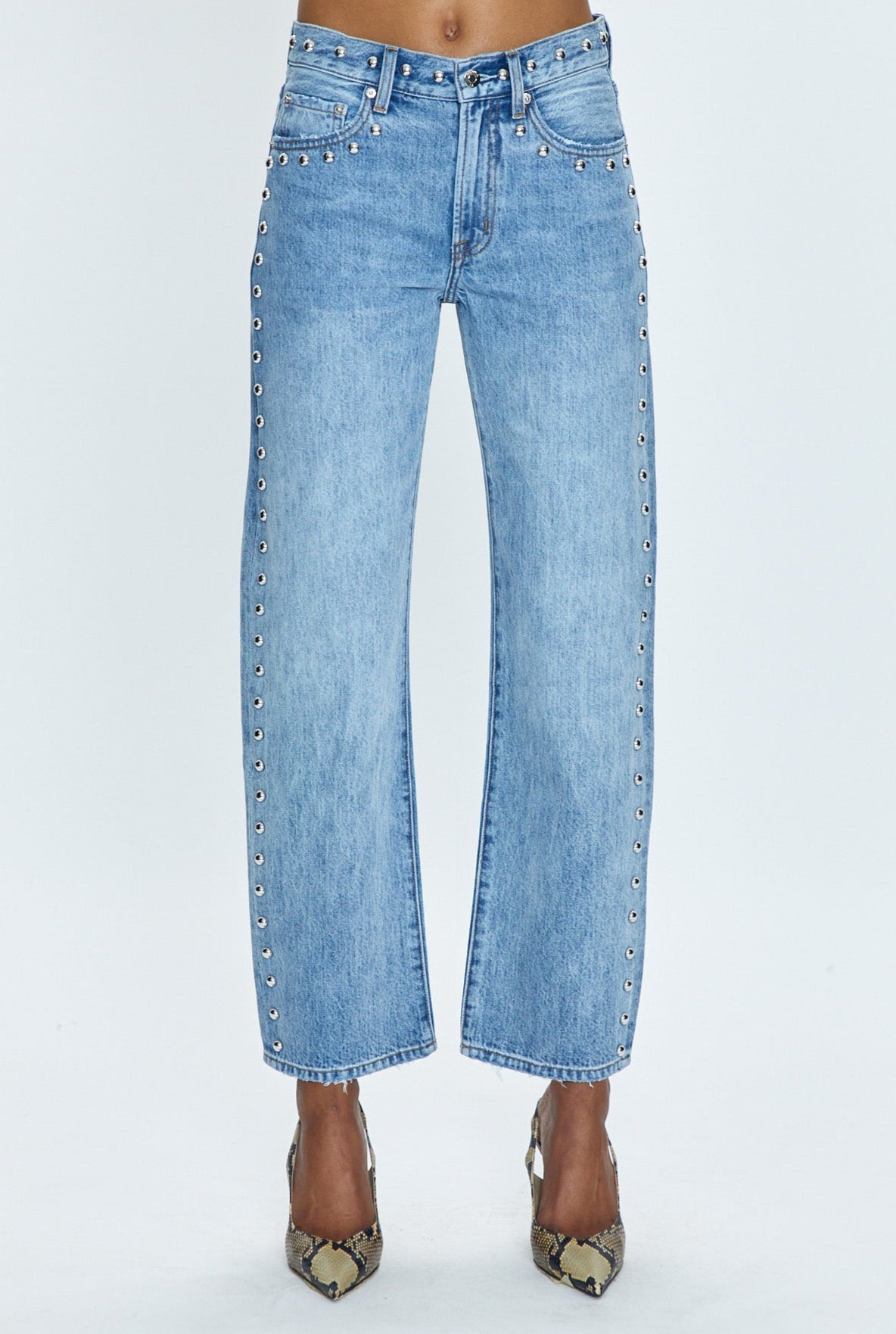 Pistola Lexi Mid Rise Bowed Straight - Satellite