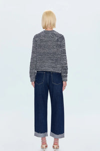 Pistola Kacey Mid Rise Cuffed Straight Jean - Cultivate