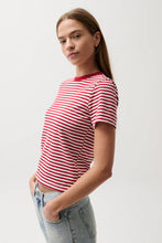 Load image into Gallery viewer, Pistola Alba Shrunken Tee - Racer Stripe