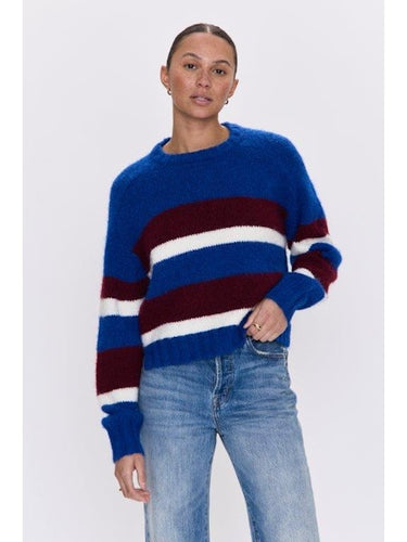 Pistola Adina Everyday Sweater - Azure Claret Stripe