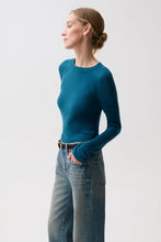 Load image into Gallery viewer, Pistola Juno Featherweight Sweater - Deep Teal
