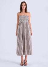 Load image into Gallery viewer, Pistola Bianca Shirred Bodice Dress - Java Stripe
