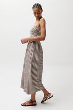 Load image into Gallery viewer, Pistola Bianca Shirred Bodice Dress - Java Stripe