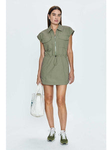 Pistola Mariah Zip Front Dress - Eucalyptus