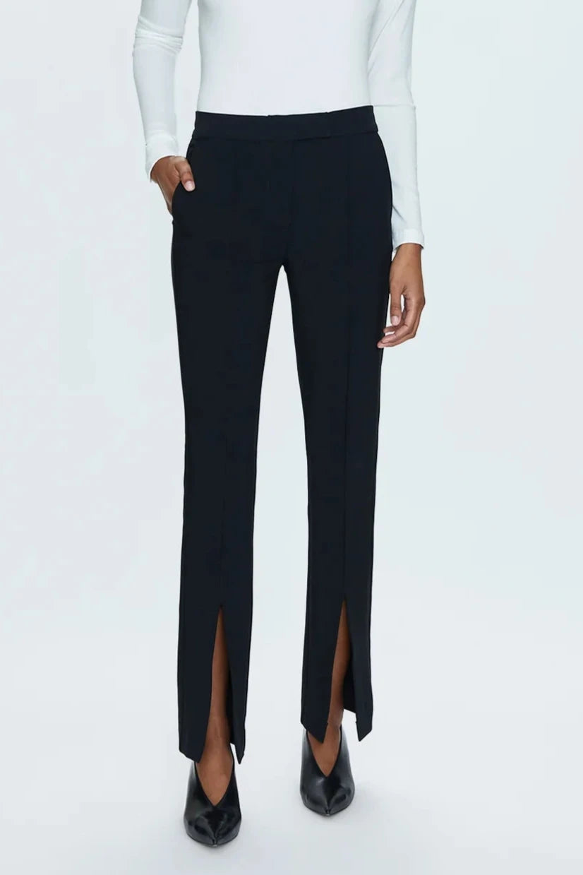 Pistola Diana Front Slit Trouser - Black