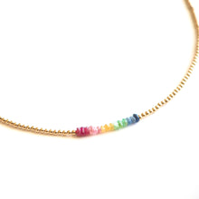 Load image into Gallery viewer, Bunny Shapiro Rainbow Sapphire Necklace
