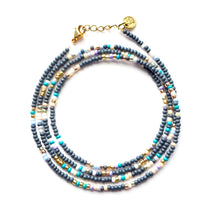 Load image into Gallery viewer, Bunny Shapiro Matte Charcoal Wrap Bracelet