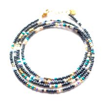 Load image into Gallery viewer, Bunny Shapiro Matte Charcoal Wrap Bracelet