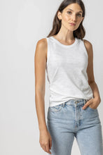 Load image into Gallery viewer, Lilla P Back Seam Tank - White