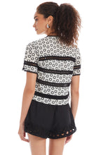 Load image into Gallery viewer, ALLISON Palmer Top - Ivory/Black