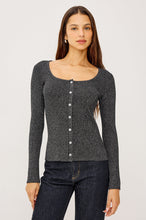 Load image into Gallery viewer, Rails Paulina Sweater - Gunmetal Lurex