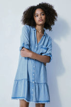 Load image into Gallery viewer, Melissa Nepton Percy Denim Dress  - Bleached Blue