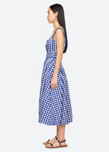 Load image into Gallery viewer, Sea Neci Dress - Navy/White Gingham
