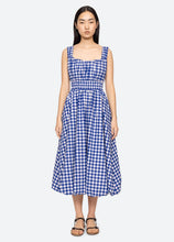 Load image into Gallery viewer, Sea Neci Dress - Navy/White Gingham