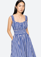 Load image into Gallery viewer, Sea Neci Dress - Navy/White Gingham