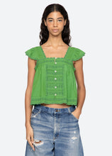 Load image into Gallery viewer, Sea Eliza Top - Green