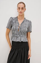 Load image into Gallery viewer, Rails Portia Top - Ash Seersucker