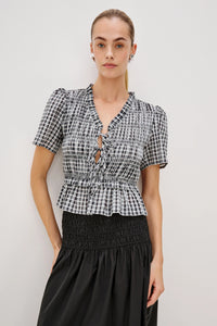 Rails Portia Top - Ash Seersucker