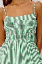 Load image into Gallery viewer, Rails Primrose Dress - Emerald Stripe
