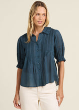 Load image into Gallery viewer, Trovata Jess Blouse - Teal