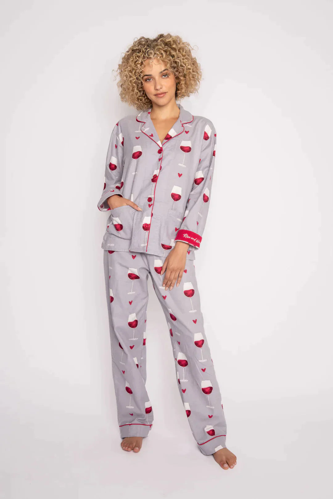 P.J. Salvage Flannels PJ Set - Grey