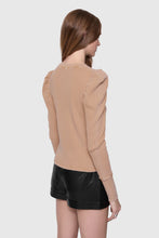 Load image into Gallery viewer, Rebecca Minkoff Astrid Puff Sleeve Top - Oat