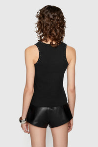 Rebecca Minkoff Holly Studded Tank Top - 2 Colors