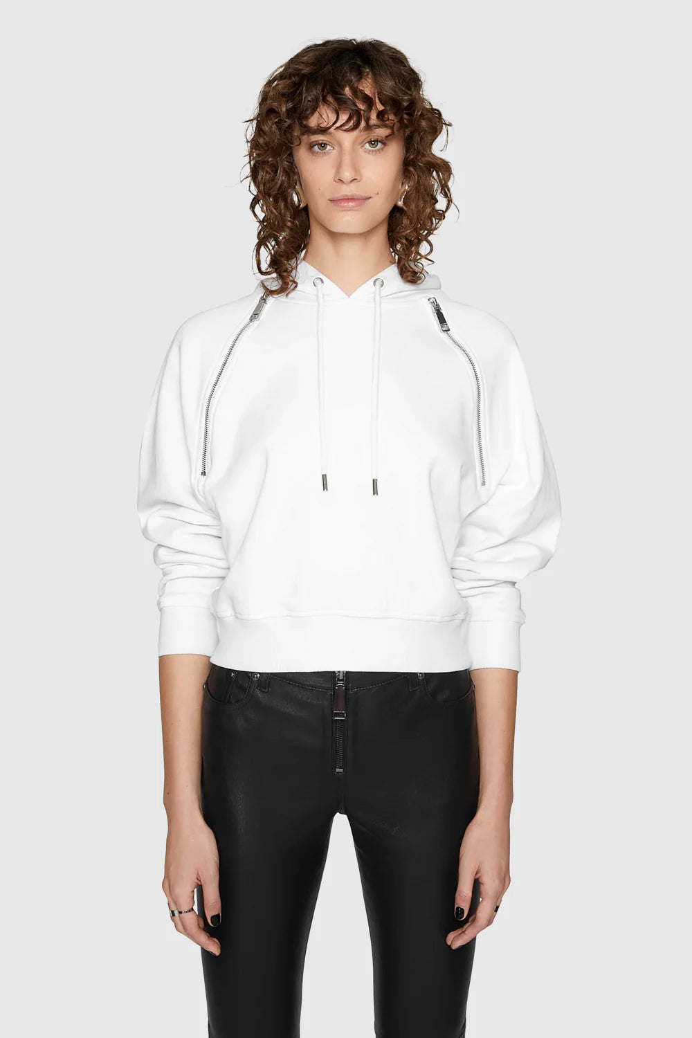 Rebecca Minkoff Dani Zipper Hoodie - White